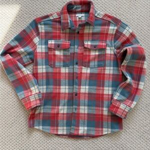 CREWCUTS J. Crew Boys' Lightweight Seaboard Soft-Knit Plaid Flannel Size 16